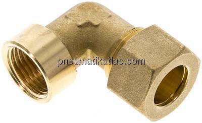 Winkel-Aufschraub-Klemmringverschr. G 1/2"-16 (M22x1,5)mm, Messing