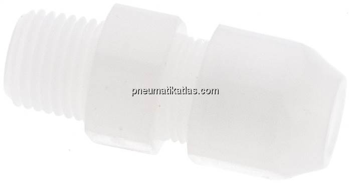 Gerade Verschraubung R 1/4"-8x6mm, PVDF (FDA)
