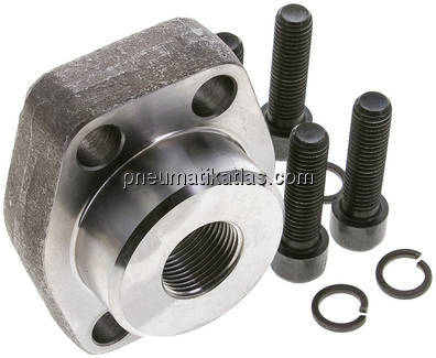 Flanschverschraubung 1-1/2"-SAE (3000 PSI), G 3/4" (IG)