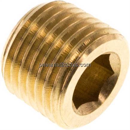 Verschlussstopfen Innenskt. M 10x1 (konisch), Messing