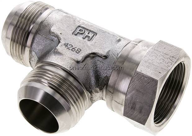 T-Verschraubung,UN 1-5/8"-12 (JIC), V4A