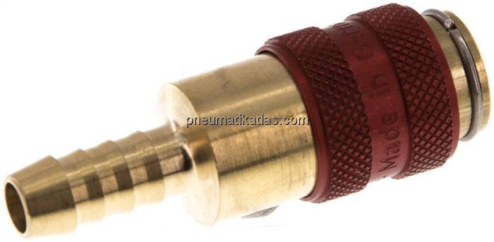 Kupplungsdose (NW5) 6 (1/4")mm Schlauch, Messing