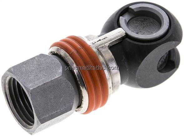 Schwenk-Sicherheits-Kupplungsdose (NW7,2) G 1/2"(IG)