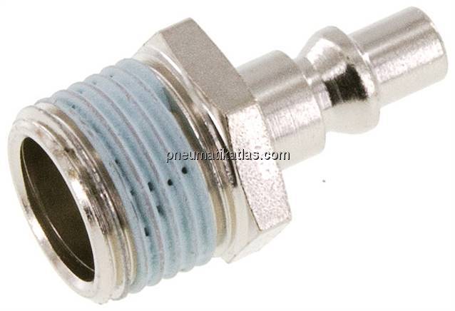 Kupplungsstecker (ARO/ORION) R 1/2"(AG), Stahl gehärtet & vernickelt