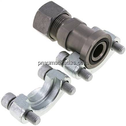 Gerade Flanschverschraubung 3/4"-SAE (6000 PSI), 20 S (M30x2)