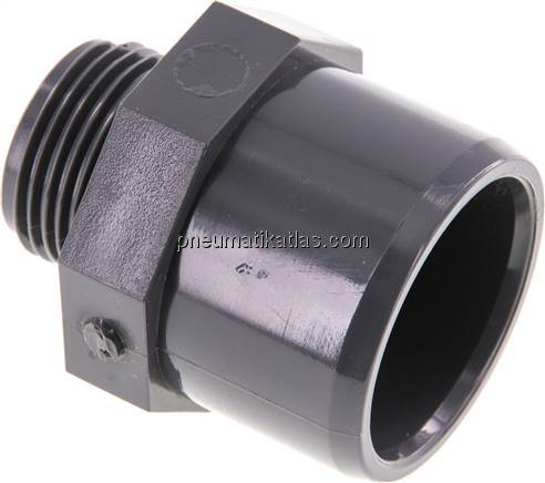 Klebe-Gewindenippel, PVC-U, 40x50mm (ixa)-G 1" AG