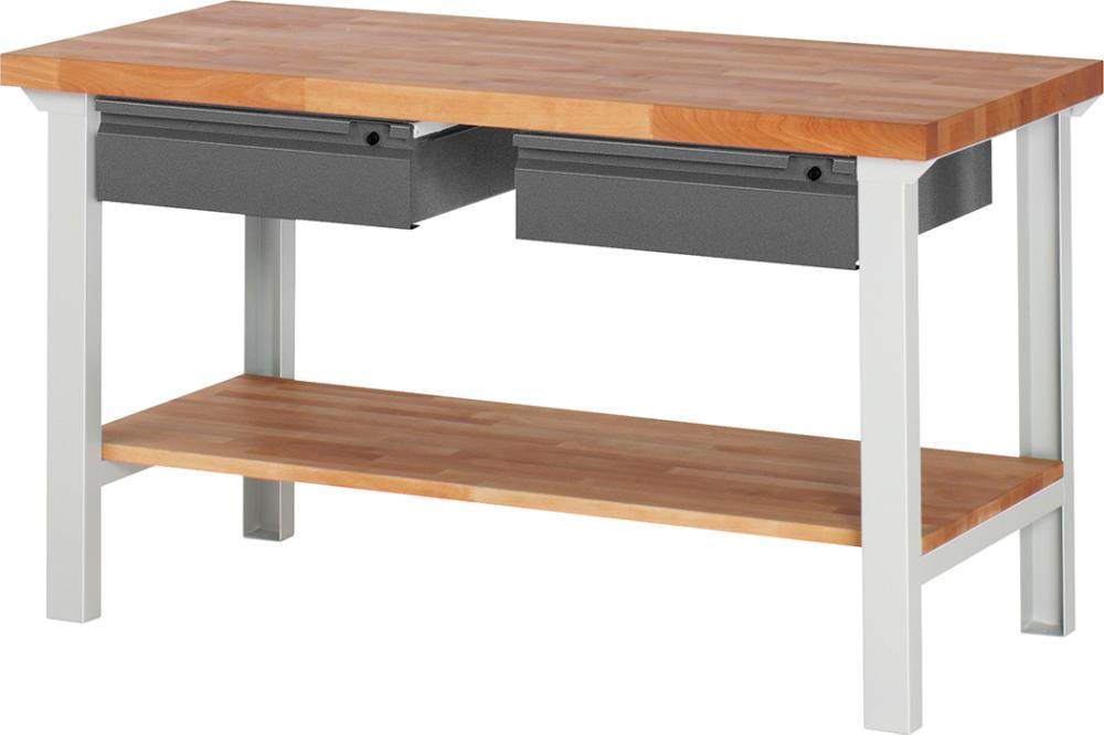 Werkbank Serie Basic 7 Modell 7002-7 B1500xT700xH840mm RAL7035/7016