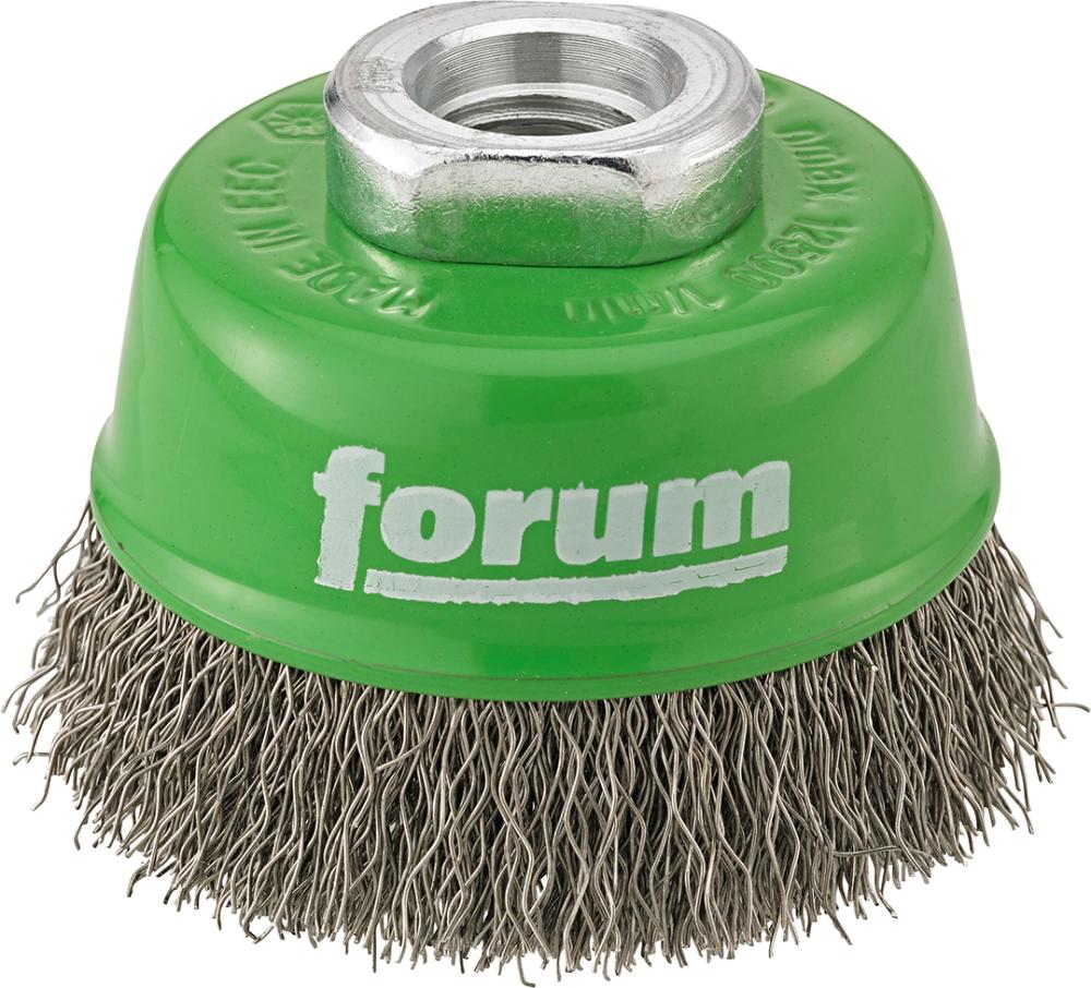 Topfbürste rostf. M14 80mm gewellt FORUM