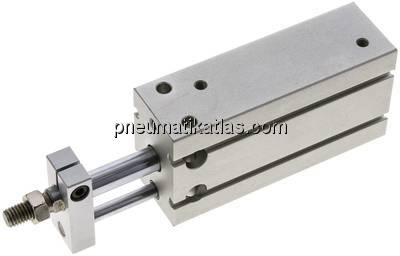 Direktmontagezylinder, Kolben 25mm,Hub 50mm, verdrehgesicherte Kolbenstange