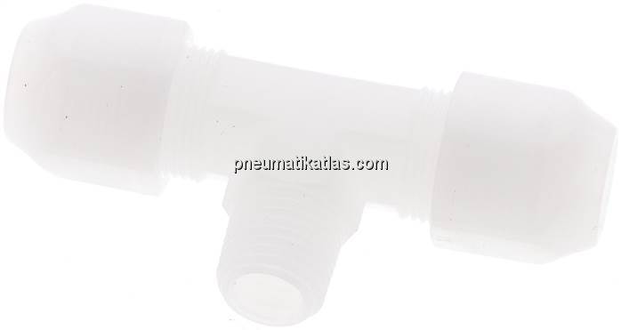 T-Verschraubung R 1/4"-10x8mm, PVDF (FDA)