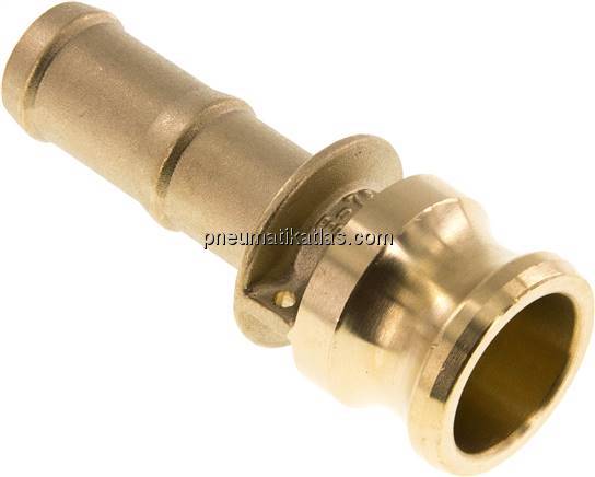 Kamlock-Stecker (E) 19 (3/4")mm Schlauch, Messing