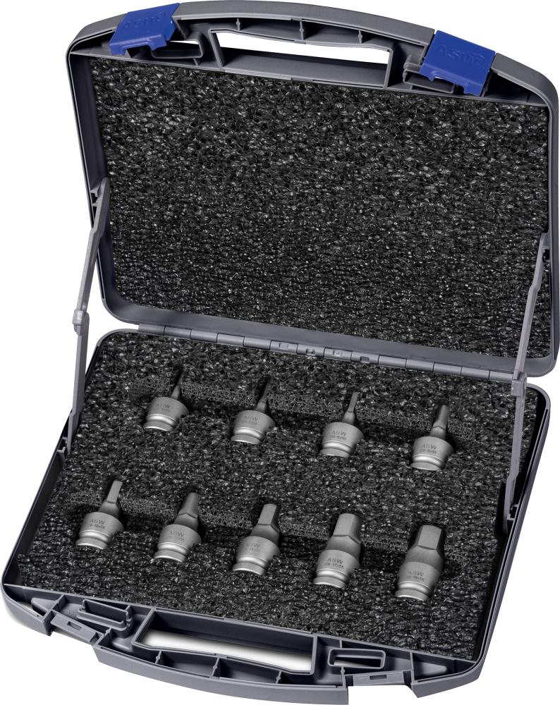 Kraft- Steckschlüssel-Satz 1/2" 9-teilig ASW