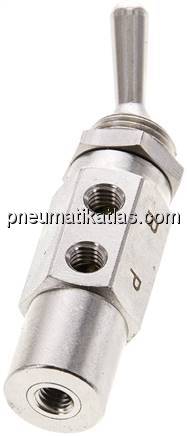 Kipphebelventil 3/2-Wege, M 5