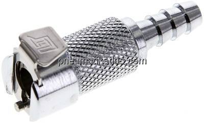 Kupplungsdose (MC) mit Schlauchtülle, Messing verchromt