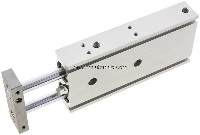 Doppelkolbenzylinder, Kolben 25mm, Hub 100mm