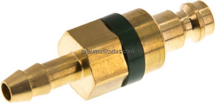 Kupplungsstecker (NW5) 6 (1/4")mm Schlauch, Messing