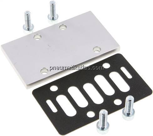 ISO 3 Verschlussplatte für Leerstationen inkl. Flanschdichtung und Befestigungss