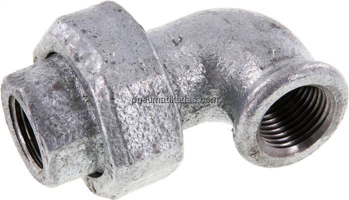 Winkel-Verschraubung konisch dichtend Rp 1/2" (IG)