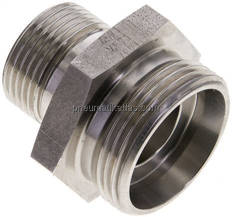 Gerade Schneidringverschr. G 3/4"-28 L (M36x2), ohne Mutter & Schneidring, 1.457