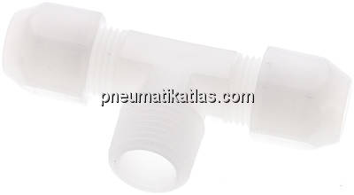 T-Verschraubung R 1/2"-12x10mm, PVDF (FDA)