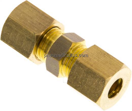 Gerade Klemmringverschraubung 6 (M10x1)mm, Messing