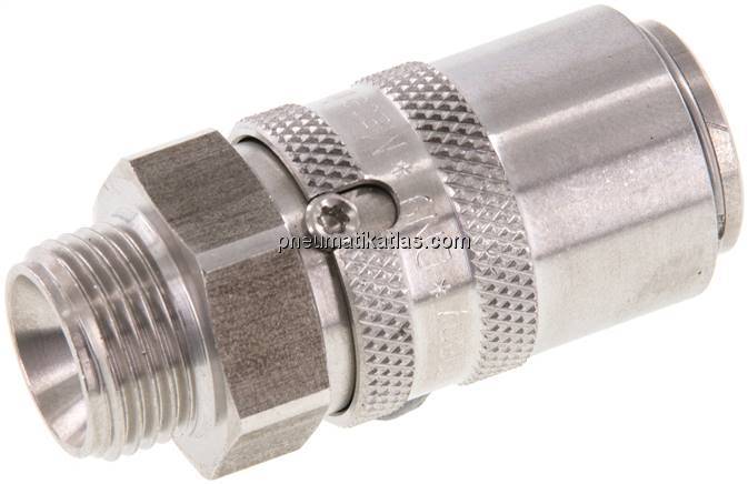 Temperierkupplungsdose 13mm Zapfen,G 3/8"(AG)