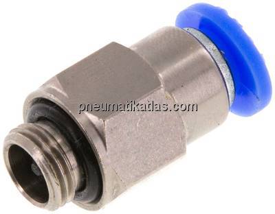 Steckanschluss, selbstabsperrend G 1/8"-6mm, IQS-Standard