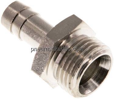 Gewindetülle G 1/2"-10mm, Messing vernickelt