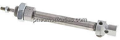 ISO 6432-Zylinder, einfachwirkend, Kolben 8mm, Hub 40mm