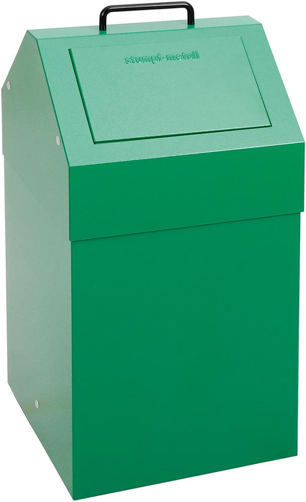 Wertstoffsammler 45 l grün stationär stumpf