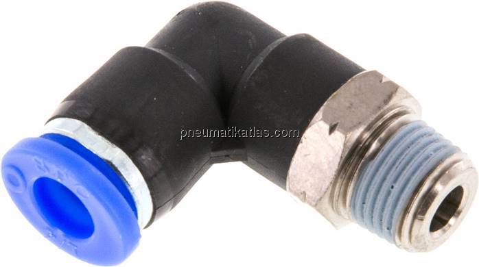 Winkel-Steckanschluss NPT 1/8"-1/4" (6,35 mm), IQS-Inch