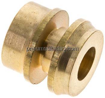 Reduziereinsatz f. Klemmringverschraub. 16mm-8 (M12x1)mm, Messing