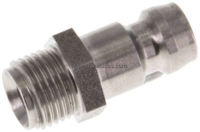 Temperierkupplungsstecker 9mm Zapfen,G 1/8"(AG)