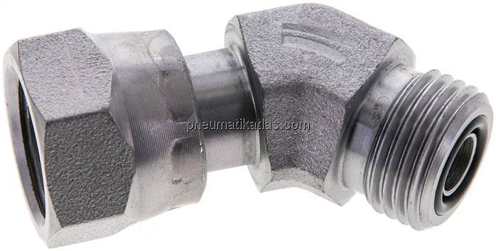 ORFS-45°-Winkelverschraubung UN 11/16"-16(IG/AG)