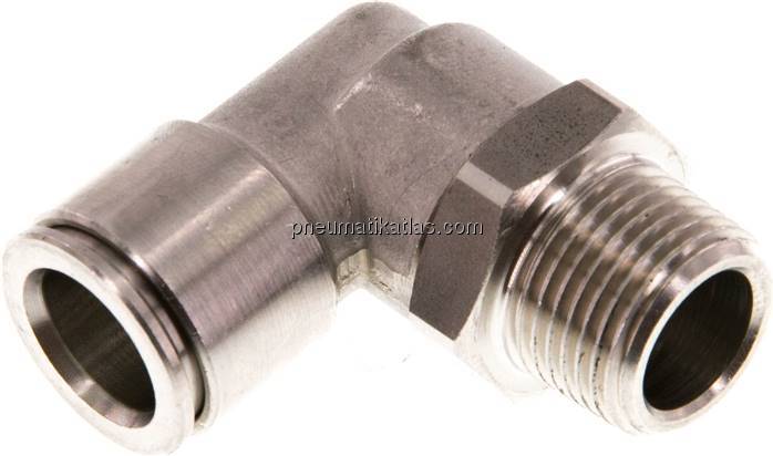 Winkel-Steckanschluss, pos. R 3/8"-12mm, IQS-Edelstahl