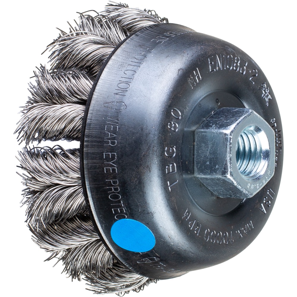 Topfbürsten mit Gewinde POS TBG 80/M14 CT INOX 0,35