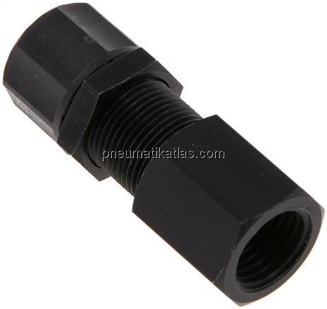 Aufschraub-Schott-Verschraubung G 1/4"-10x8mm,Aluminium