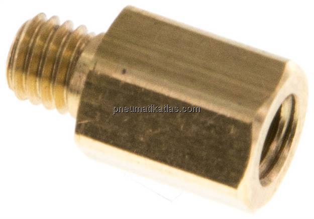 Gewindeverlängerung M 5-10mm, Messing