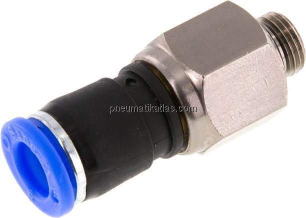 Gerade Drehverschraubung G 1/8"-8mm, IQS-Standard