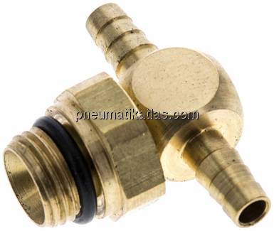 T-Steckanschluss, G 1/8"-4mm innen, Messing