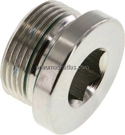 HD-Verschlussstopfen Innenskt. M 33x2, Stahl verzinkt