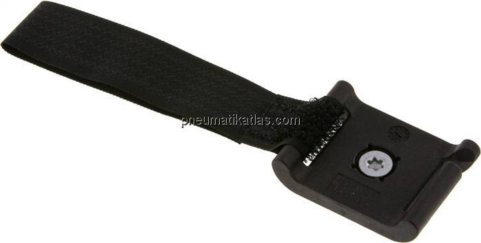 Klettbandhalter für Schläuche 6 - 60 mm, T-Nut-Montage