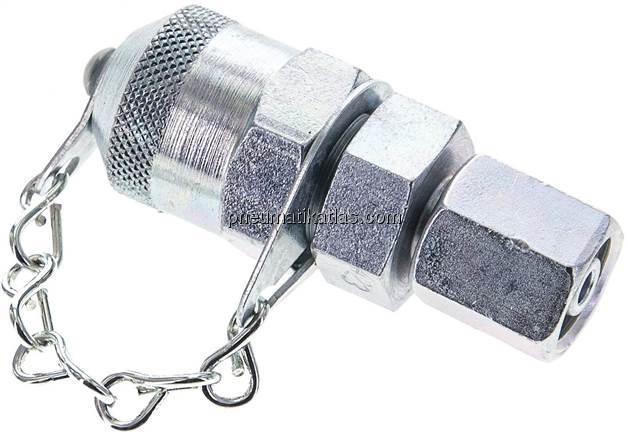 Messanschluss M16x2, 6 L-Dichtkegel, Stahl verzinkt