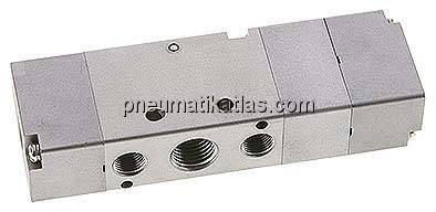 5/3-Wege Pneumatikventil, G 1/4", Mittelstellung geschlossen