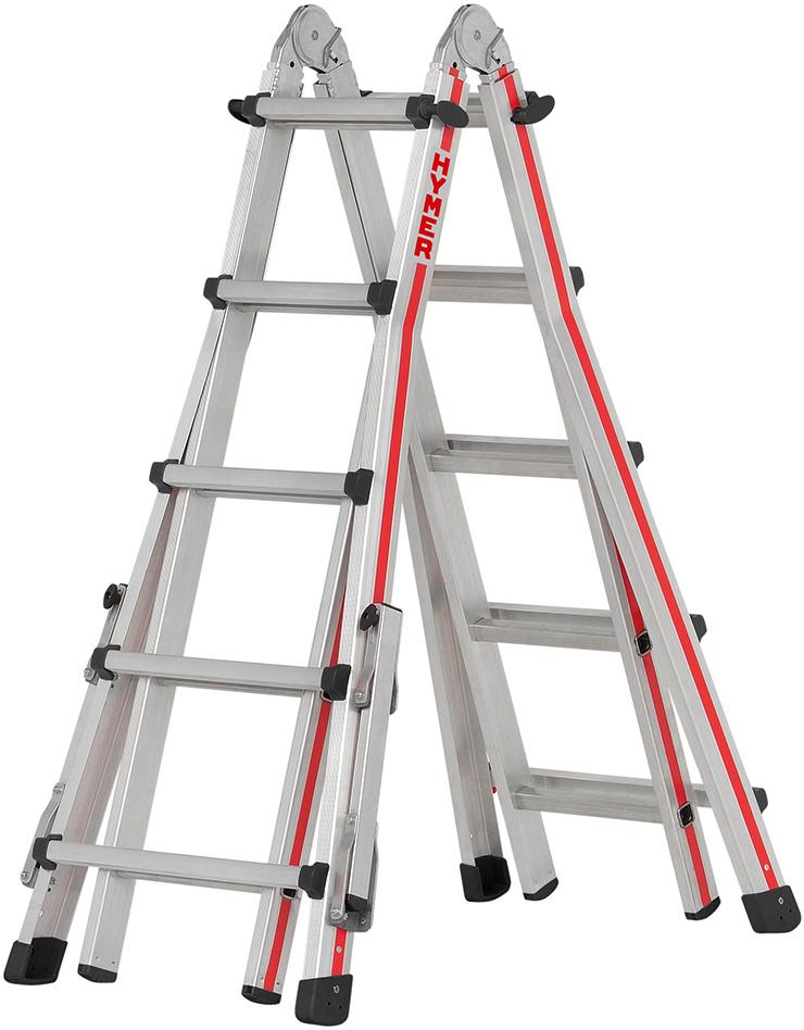 Teleskopleiter 4x5 Sprossen AH 5,60m