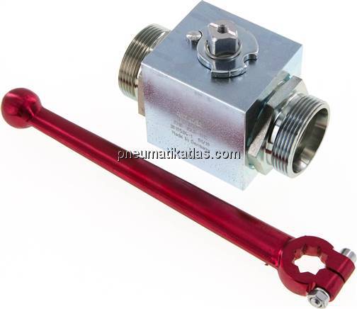 Hochdruck-Kugelhahn, Stahl, 35 L (M45x2), 0 - 160bar