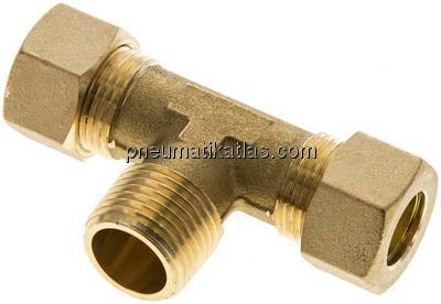 T-Klemmringverschraubung R 1/2"-14 (M20x1,5)mm, Messing