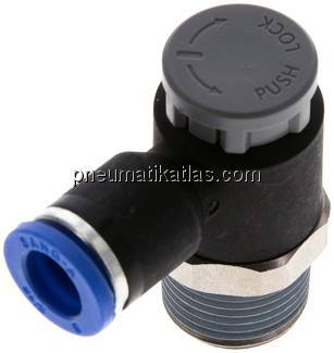 Kompakt-Drosselventil R 3/8"-8mm,abluftregelnd (Standard)