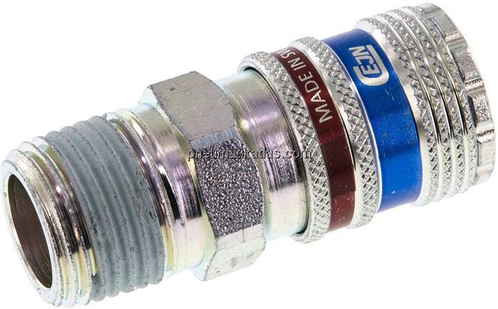 Sicherheits-Kupplungsdose (NW7,2) R 1/2"(AG), CEJN