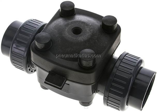 PVC-Membranventil (NO) PVC / EPDM, 50mm Klebemuffe